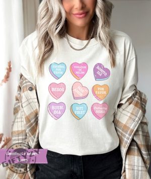 Spanish Valentine Shirt Candy Hearts Tshirt Spanish Teacher Hoodie Esl Teacher Sweatshirt Social Worker Interpreter Shirt giftyzy 7