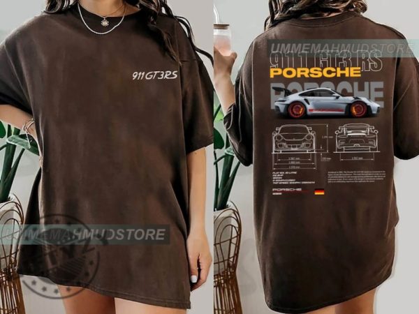 Porsche 911 Gt3 Rs Aesthetic Shirt Porsche 911 Gt3 Rs 2 Side Tshirt Porsche Hoodie Trending Sweatshirt Gift For Fan giftyzy 4