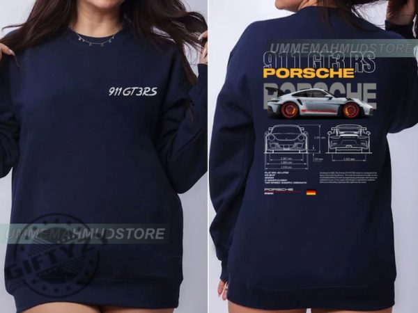 Porsche 911 Gt3 Rs Aesthetic Shirt Porsche 911 Gt3 Rs 2 Side Tshirt Porsche Hoodie Trending Sweatshirt Gift For Fan giftyzy 5