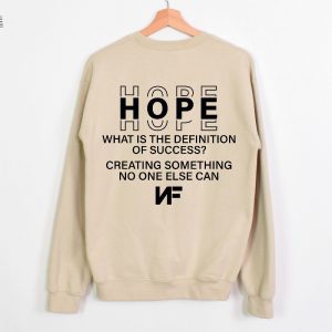 Hope Album Sweatshirt Nf Hope Tour Sweatshirt Nf Hope Tracklist Sweatshirt Rapper Nf Fan Sweatshirt Rapper Fan Gift Unique revetee 5 1