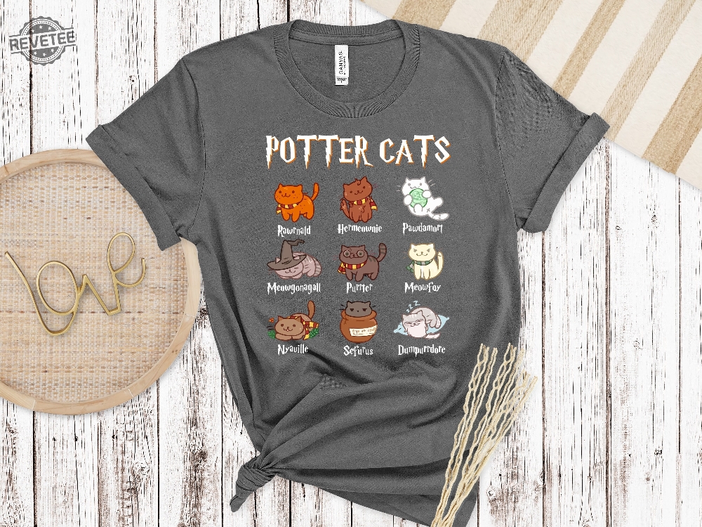 Potter Cats Shirt Funny Cats Shirt Cute Cats Gift For Cat Owner Pottery Gift Cute Comfy Wizard Book Lover Cat Lover Birthday Gift Unique