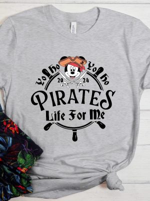 Mickey A Pirates Life For Me Shirt Minnie Pirate Shirt Disney Pirate Themed Tee Pirates Family Matching Shirt Disney Cruise Tee Unique revetee 3