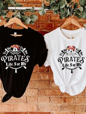 Mickey A Pirates Life For Me Shirt Minnie Pirate Shirt Disney Pirate Themed Tee Pirates Family Matching Shirt Disney Cruise Tee Unique revetee 4