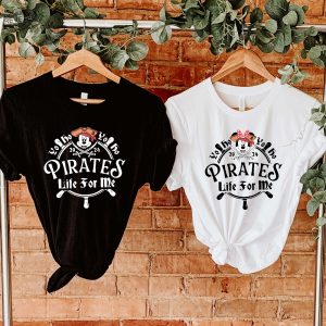 Mickey A Pirates Life For Me Shirt Minnie Pirate Shirt Disney Pirate Themed Tee Pirates Family Matching Shirt Disney Cruise Tee Unique revetee 5