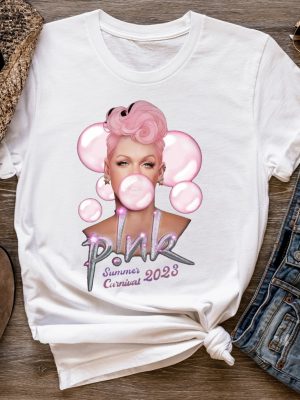 Pink Summer Carnival 2023 2024 Shirt Pink Music Festival Concert Sweatshirt Pink Singer Tee Pink Merch Tour Shirt Trustfall Album Sweat Unique revetee 4