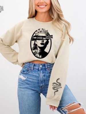 Retro Reputation Custom Sleeve Shirt God Save The Queen Tee Taylor Shirt Ts Swiftie Merch Taylors Version Hoodie Gift For Swifties Unique revetee 2