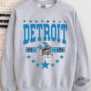 Vintage Detroit Football Sweatshirt Vintage Style Detroit Football Crewneck Sun Day Football Shirt Detroit Football Hoodie Fan Gifts trendingnowe 3