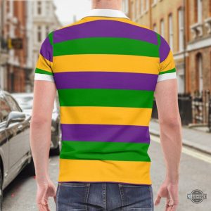 mardi gras polo shirt black and white collar mardi gras striped rugby all over printed shirts mens carnival 2024 new orleans day gift laughinks 8