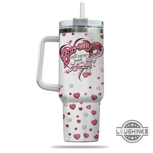 bucees cup 40oz buc ee s valentines tumbler 40 oz stainless steel stanley cup dupe 2024 will never break my hearts valentines day gift laughinks 1