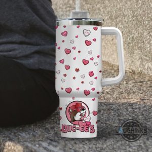 bucees cup 40oz buc ee s valentines tumbler 40 oz stainless steel stanley cup dupe 2024 will never break my hearts valentines day gift laughinks 4
