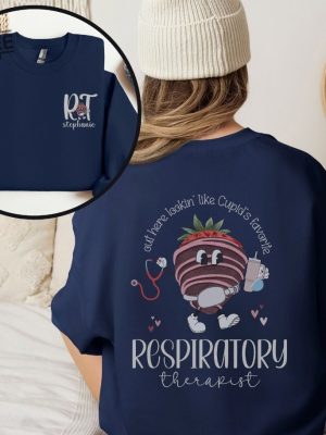 Personalized Respiratory Therapist Sweatshirt Custom Valentines Day Respiratory Therapy Shirt Rt Crewneck Gift For Therapist Therapy Tee Unique revetee 2