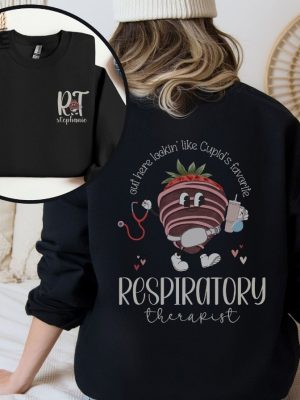 Personalized Respiratory Therapist Sweatshirt Custom Valentines Day Respiratory Therapy Shirt Rt Crewneck Gift For Therapist Therapy Tee Unique revetee 3