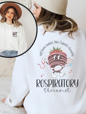 Personalized Respiratory Therapist Sweatshirt Custom Valentines Day Respiratory Therapy Shirt Rt Crewneck Gift For Therapist Therapy Tee Unique revetee 4