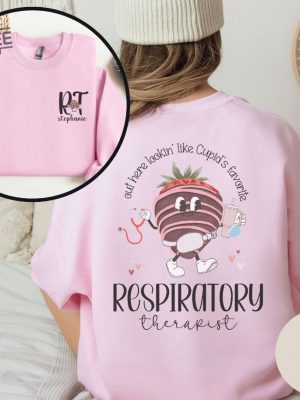 Personalized Respiratory Therapist Sweatshirt Custom Valentines Day Respiratory Therapy Shirt Rt Crewneck Gift For Therapist Therapy Tee Unique revetee 5