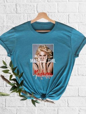 Madonna Material Girl Shirt Madonna Lovers T Shirt Vintage Madonna 80S Party Tee 80S Fashion Madonna Poster Print Tee Iconic Pop Star Unique revetee 5