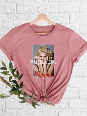 Madonna Material Girl Shirt Madonna Lovers T Shirt Vintage Madonna 80S Party Tee 80S Fashion Madonna Poster Print Tee Iconic Pop Star Unique revetee 6