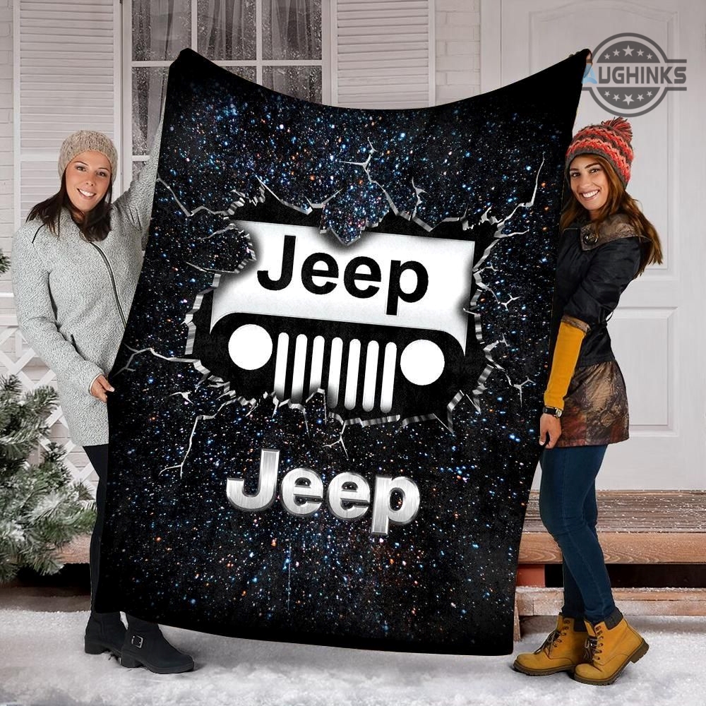 Jeep Blanket Jeep Wrangler Renegade Grand Cherokee Breaking The Wall Cars Quilt Blankets Bedroom Decoration Gift For Jeepers Offroad Jeep Drivers