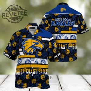 West Coast Eagles Hawaiian Shirt And Short Unique revetee 2