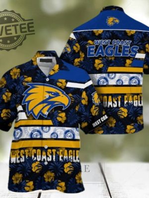 West Coast Eagles Hawaiian Shirt And Short Unique revetee 2