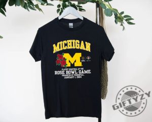 Michigan Champions Rose Bowl 2024 Tshirt Go Blue Fan Spirit Sweatshirt Wolverines Masterpiece Hoodie Collegiate Football Fan Shirt giftyzy 2