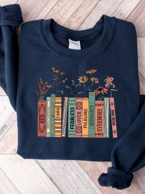 Albums As Books Sweatshirt Trendy Aesthetic For Book Lovers Crewneck Sweater Folk Music Hoodie Country Music Hoodie Rock Music Sweater Unique revetee 3