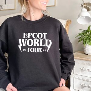 Epcot World Tour Sweatshirt Around The World Disneyland Shirt Disney Vacation Shirts Epcot Family Tee Drink Around The World Tour Unique revetee 4