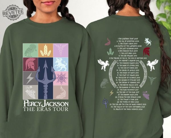 Percy Jackson Camp Half Blood And The Olympians Eras Tour Sweatshirt Lighting Thief Bookish Shirt Tv Series Novel Gift Shirt Fantasy Tee Unique revetee 2