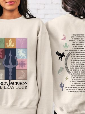 Percy Jackson Camp Half Blood And The Olympians Eras Tour Sweatshirt Lighting Thief Bookish Shirt Tv Series Novel Gift Shirt Fantasy Tee Unique revetee 4