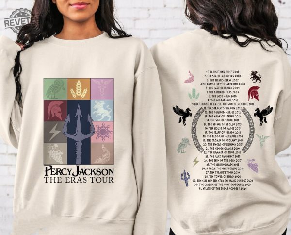 Percy Jackson Camp Half Blood And The Olympians Eras Tour Sweatshirt Lighting Thief Bookish Shirt Tv Series Novel Gift Shirt Fantasy Tee Unique revetee 4