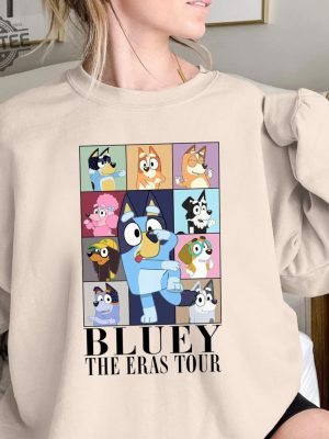 Bluey Eras Tour Shirt Bluey Family Shirt Bluey Cartoon Shirt Bluey Birthday Party Shirt Bluey Heeler Shirt Eras Tour Bluey Unique revetee 3 1