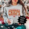 Karma Is The Guy On The Chiefs Sweatshirt Taylor Football Sweatshirt Funny Sweatshirt Travis Taylor Sweatshirt Chiefs Era Sweater Unique revetee 1