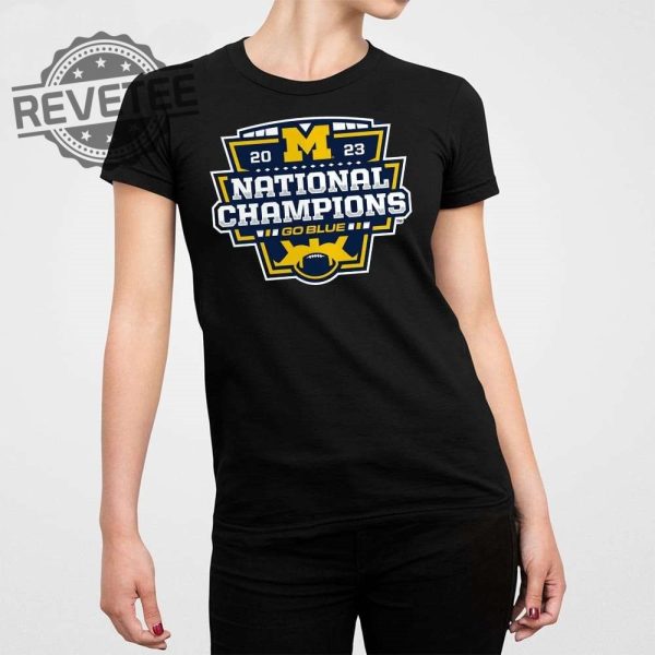 Michigan College Football Playoff 2023 National Champions Logo Shirt Unique Michigan College Football Playoff 2023 National Champions Logo Hoodie revetee 3