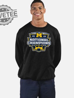 Michigan College Football Playoff 2023 National Champions Logo Shirt Unique Michigan College Football Playoff 2023 National Champions Logo Hoodie revetee 4