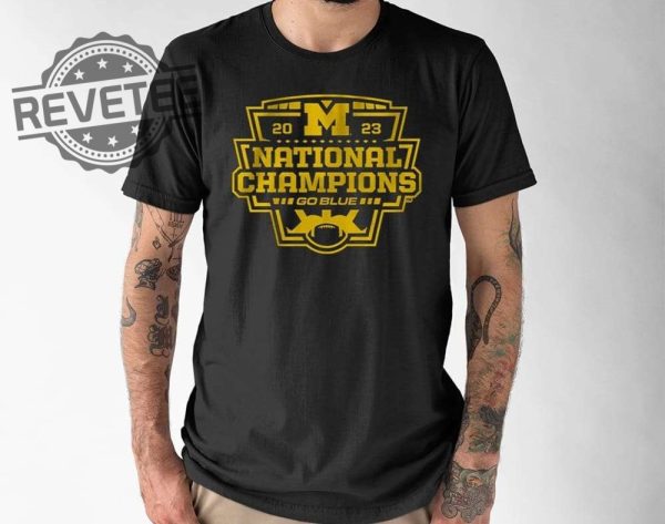 Michigan Football 2023 National Champions Logo Shirt Unique Michigan Football 2023 National Champions Logo Hoodie revetee 1