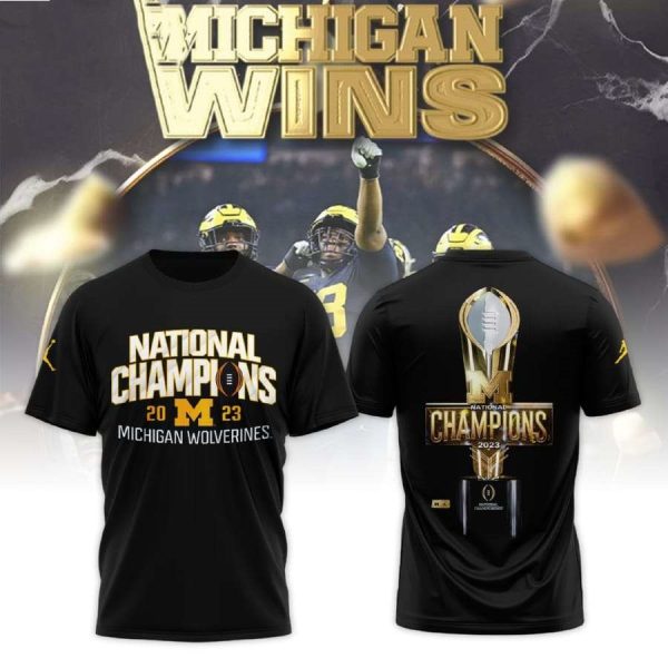Michigan Football 2024 National Champions Limited 3D Shirt 1