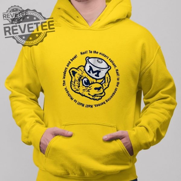 Michigan Football Hail To The Victors Lyrics Shirt Unique Michigan Football Hail To The Victors Lyrics Hoodie Sweatshirt Long Sleeve Shirt revetee 1