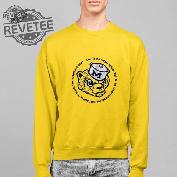 Michigan Football Hail To The Victors Lyrics Shirt Unique Michigan Football Hail To The Victors Lyrics Hoodie Sweatshirt Long Sleeve Shirt revetee 2