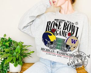 Michigan Wolverines Vs Washington Huskies Football 2024 Rose Bowl Tshirt Rose Bowl Game Champs Hoodie Washington Football Sweatshirt Michigan Football Shirt giftyzy 4