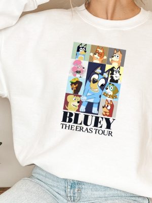 Bluey Eras Tour Shirt Bluey Family Shirt Bluey Cartoon Shirt Bluey Birthday Party Shirt Bluey Heeler Shirt Eras Tour Bluey Unique revetee 2 2