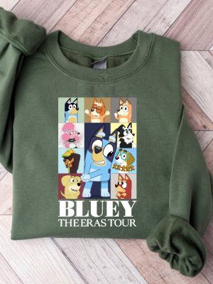 Bluey Eras Tour Shirt Bluey Family Shirt Bluey Cartoon Shirt Bluey Birthday Party Shirt Bluey Heeler Shirt Eras Tour Bluey Unique revetee 4 1