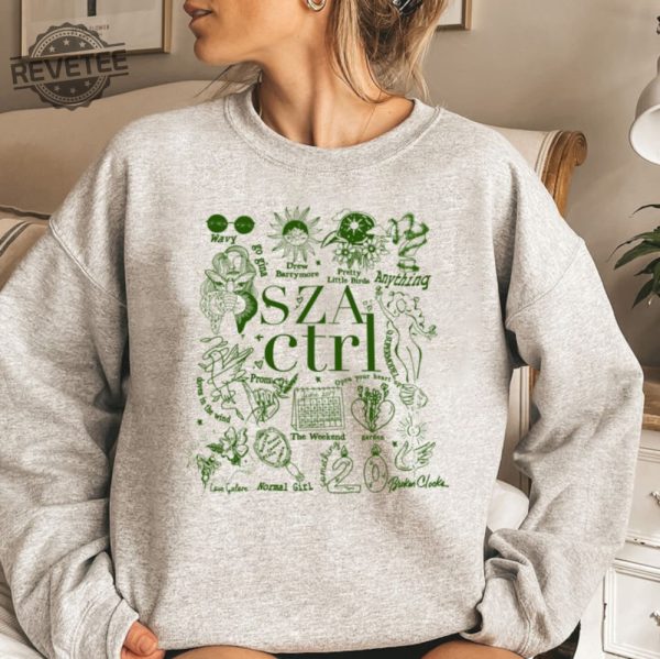 Retro Sza Sweatshirt Sza Ctrl Shirt Sza Merch Sza Sos Tour Shirt 2023 Sza Favorite Songs Shirt Gift For Sza Fans Music Lovers Unique revetee 1