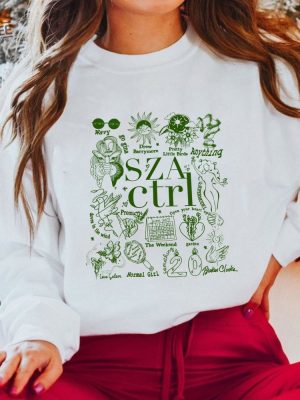 Retro Sza Sweatshirt Sza Ctrl Shirt Sza Merch Sza Sos Tour Shirt 2023 Sza Favorite Songs Shirt Gift For Sza Fans Music Lovers Unique revetee 2