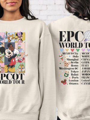 Disney Epcot World Tour Shirt Vintage Dinsey Vacation Shirt Disney Family Matching Shirt Epcot Shirt Disney Trip Shirt Disney Shirt Unique revetee 2