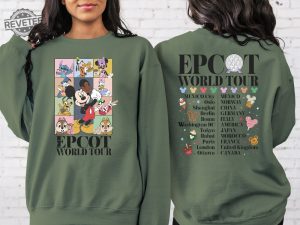 Disney Epcot World Tour Shirt Vintage Dinsey Vacation Shirt Disney Family Matching Shirt Epcot Shirt Disney Trip Shirt Disney Shirt Unique revetee 6