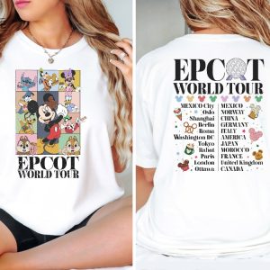 Disney Epcot World Tour Shirt Vintage Dinsey Vacation Shirt Disney Family Matching Shirt Epcot Shirt Disney Trip Shirt Disney Shirt Unique revetee 7