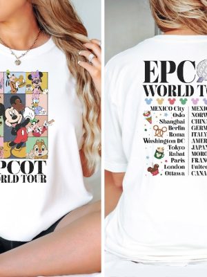 Disney Epcot World Tour Shirt Vintage Dinsey Vacation Shirt Disney Family Matching Shirt Epcot Shirt Disney Trip Shirt Disney Shirt Unique revetee 7