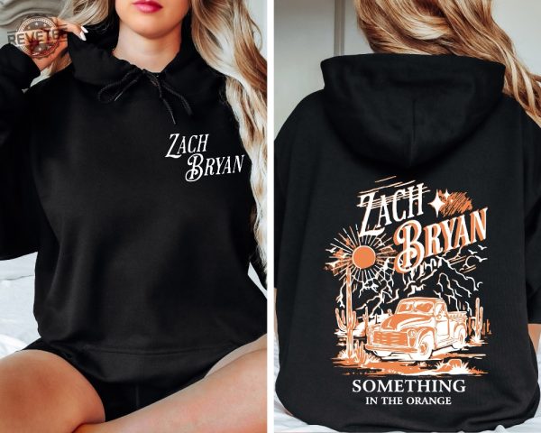 Zach Bryan Something In The Orange Front And Back Sweatshirt Vintage Zach Bryan Fan Gift Country Music Hoodie American Heartbreak Sweatshirt Unique revetee 3