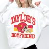 Taylor And Travis Sweatshirt Taylors Boyfriend Sweatshirt Kansas City Crewneck Football Era Sweatshirt Taylor Fan Vintage Game Day Shirt Unique revetee 1 1