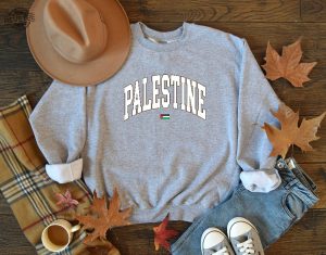 Palestine Sweatshirt Free Palestine Sweater Palestine Flag Crewneck Stand With Palestine Shirt Palestine Sweatshirt Palestine Watermelon Sweatshirt Unique revetee 5