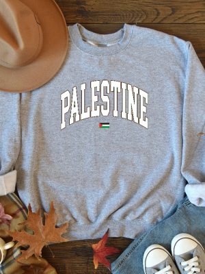 Palestine Sweatshirt Free Palestine Sweater Palestine Flag Crewneck Stand With Palestine Shirt Palestine Sweatshirt Palestine Watermelon Sweatshirt Unique revetee 5